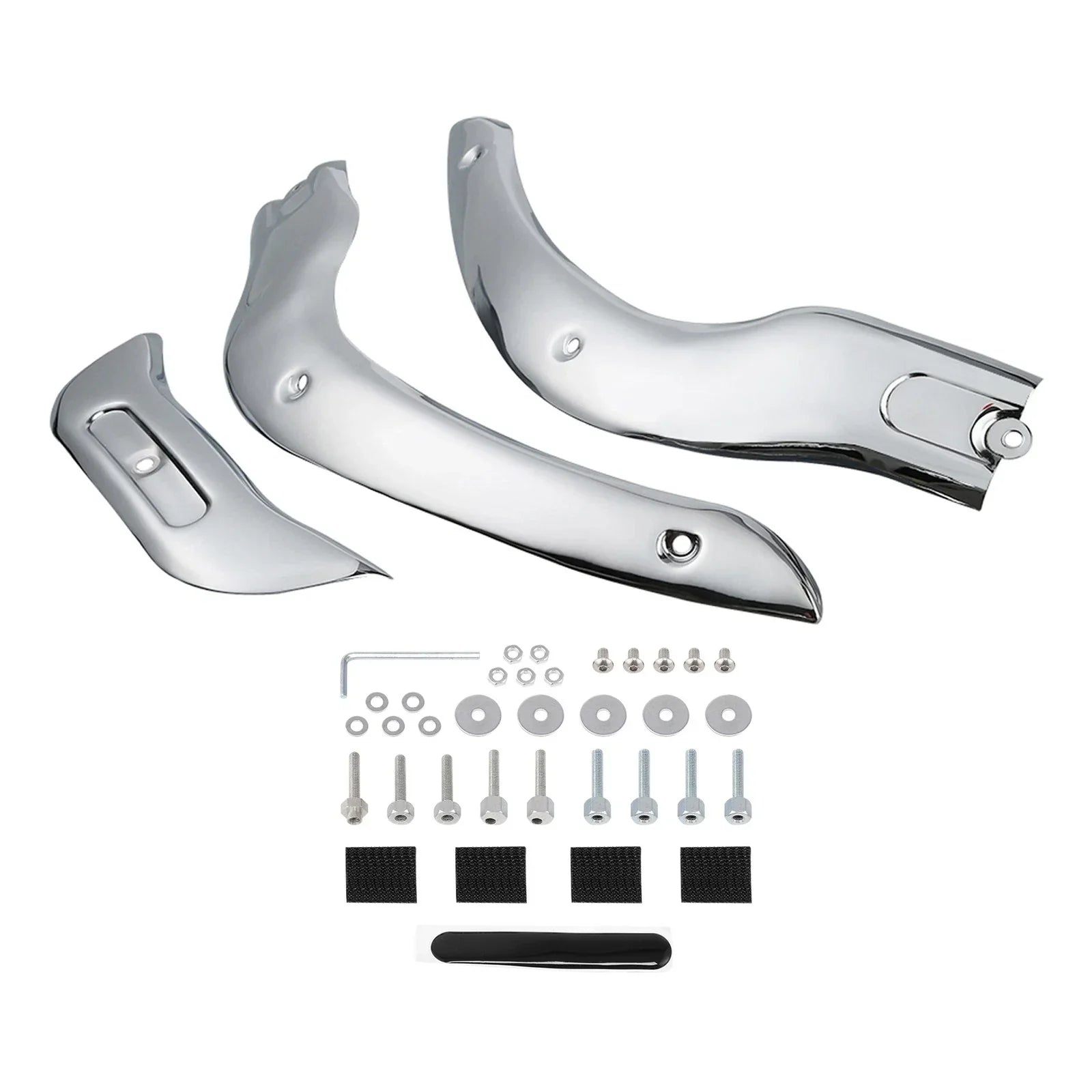 Chrome Windshield Windscreen Trim Kit for Harley Road Glide (2004-2013)