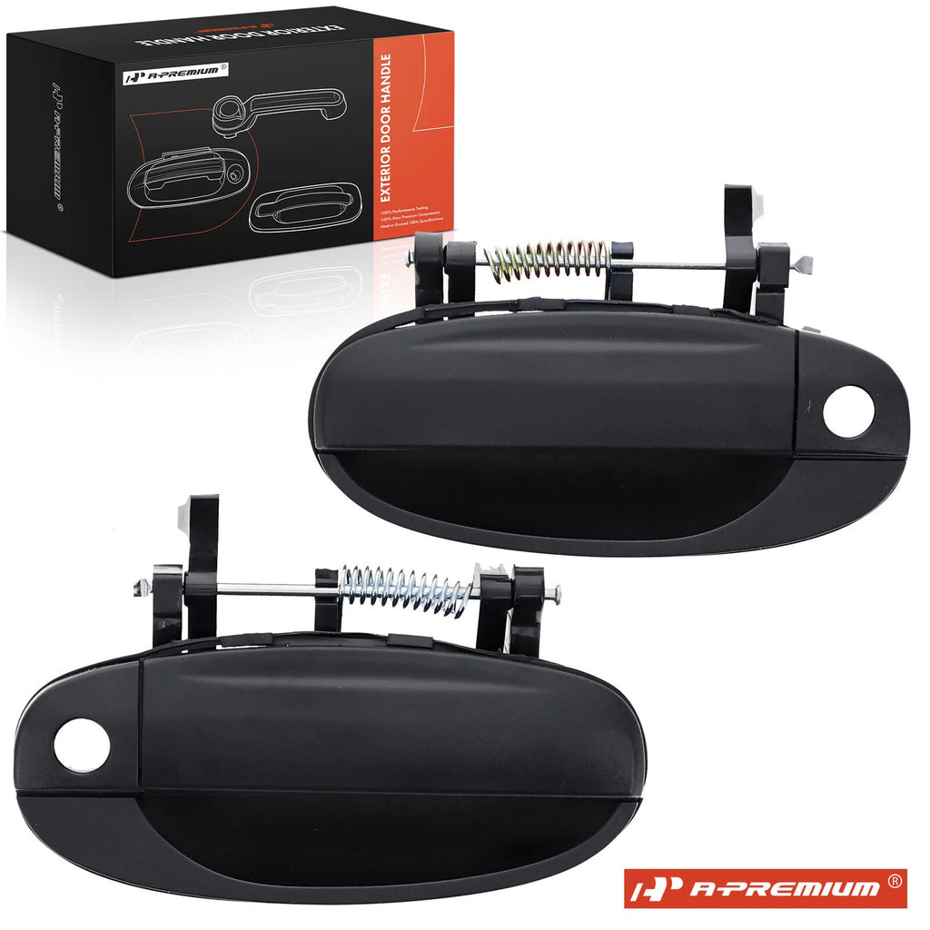 2X Front Exterior Door Handle with Keyhole for Chevrolet Aveo (2004)