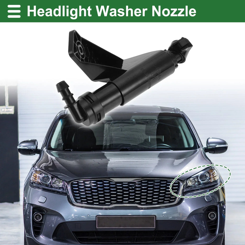 Front Driver Side Headlight Washer Nozzle for Hyundai Santa Fe (2013-2018)