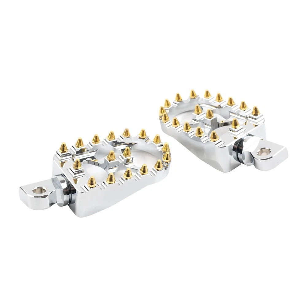 CNC Wide Fat Foot Pegs for Harley Dyna Sportster Fatboy