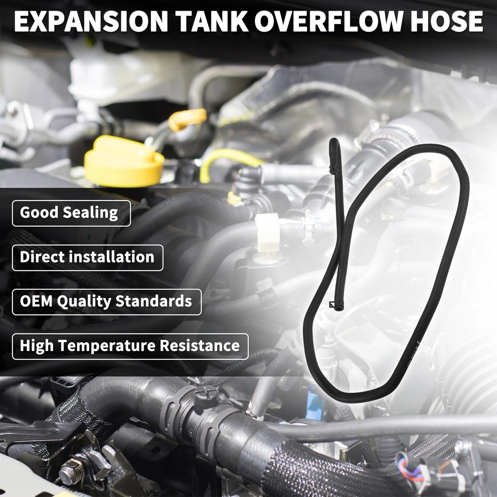 Expansion Tank Overflow Hose for Ford Focus MK2 (2004–2011) No. 3M5H8C012KL
