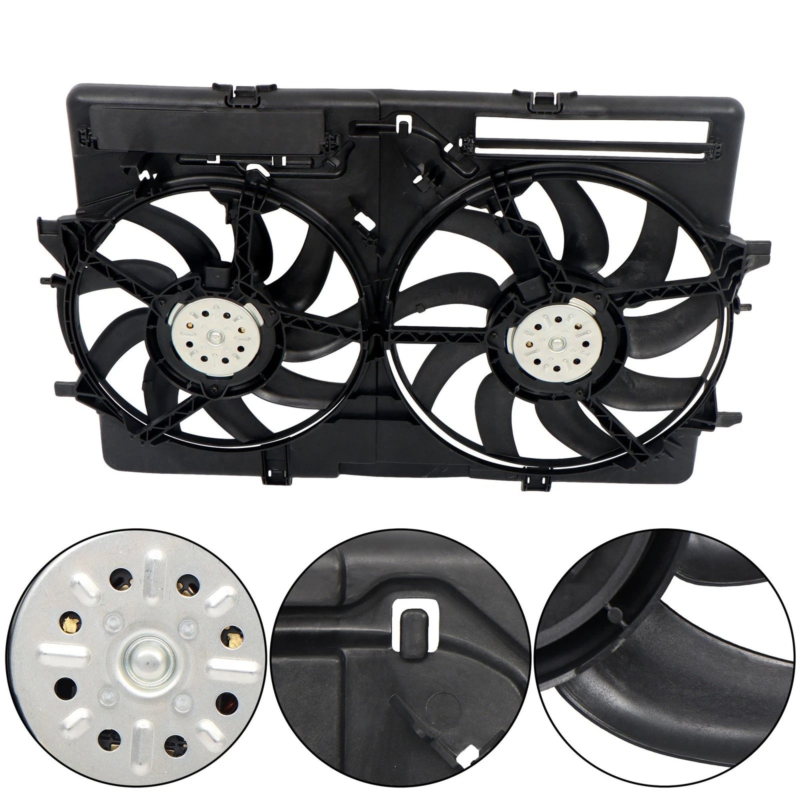Dual Radiator Cooling Fan Assembly for Audi A4 A5 A6 Q3 Q5 (2010–2018)
