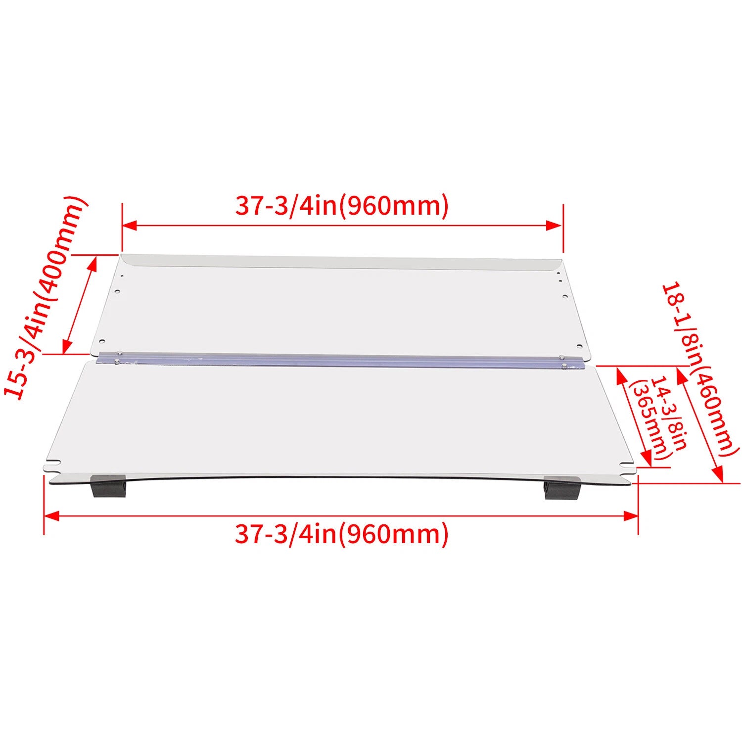Clear Fold Windshield for Club Car Precedent (2004–2014)