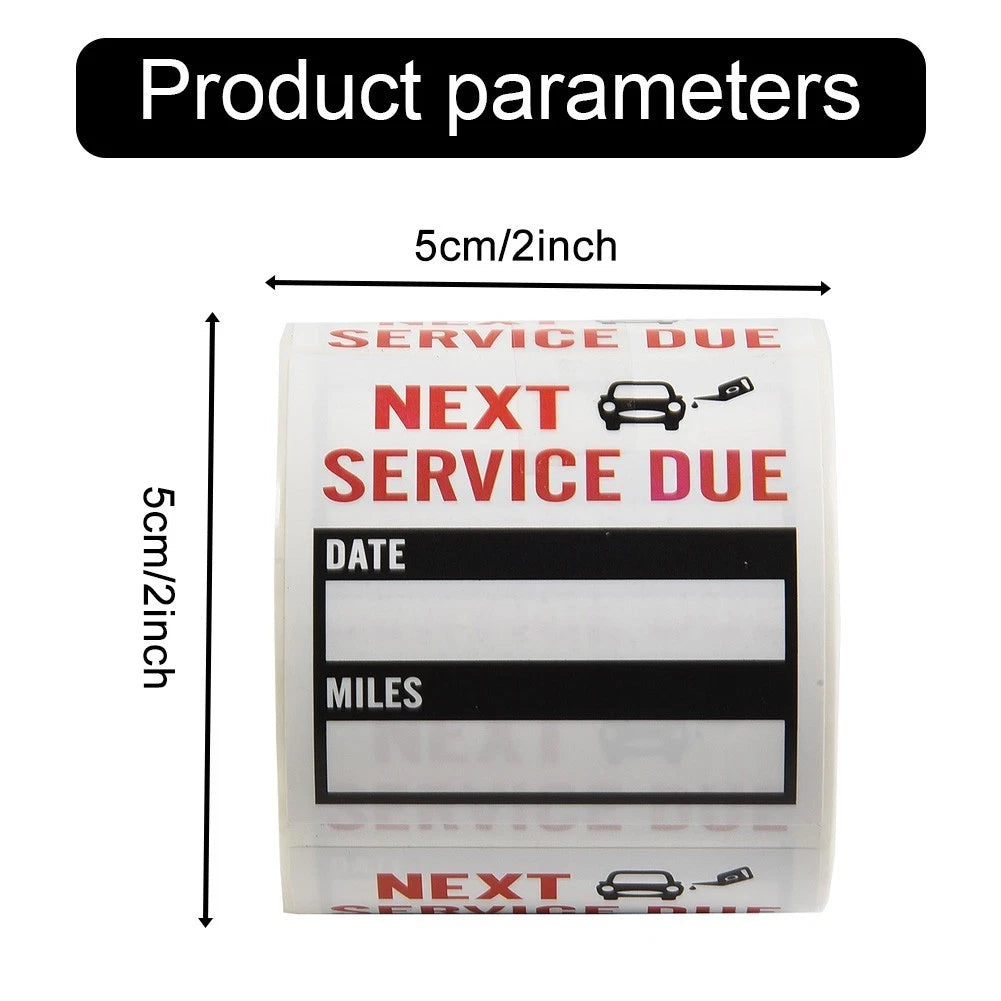 Set of 150 Truck Reminder Stickers for Automotive Tools