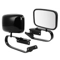Set of 2 Black Manual Side View Mirrors for Ford F-Series Pickup (1980–1996)
