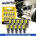 AUXITO T10 LED Bulbs for Various Vehicles (168, 194, 282)