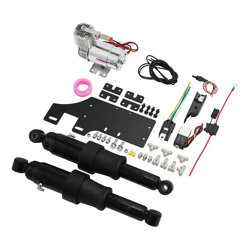 Rear Air Ride Suspension Kit for Harley Road Electra Glide (1994-2024)