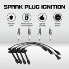 4X Spark Plug & Wire for Toyota Corolla Chevrolet Prizm (1998–1999) 671-4169