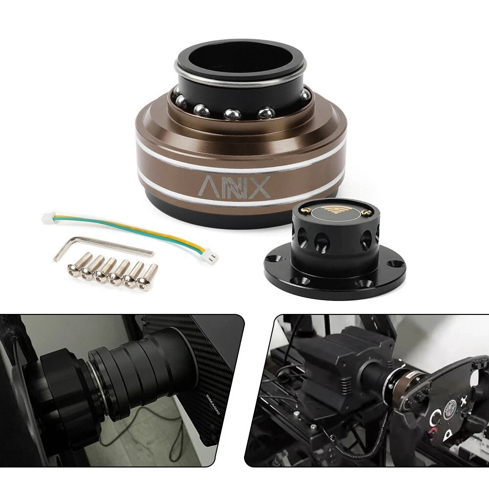 70mm Quick Release Steering Wheel + Base for Moza/Simagic SIM Racing
