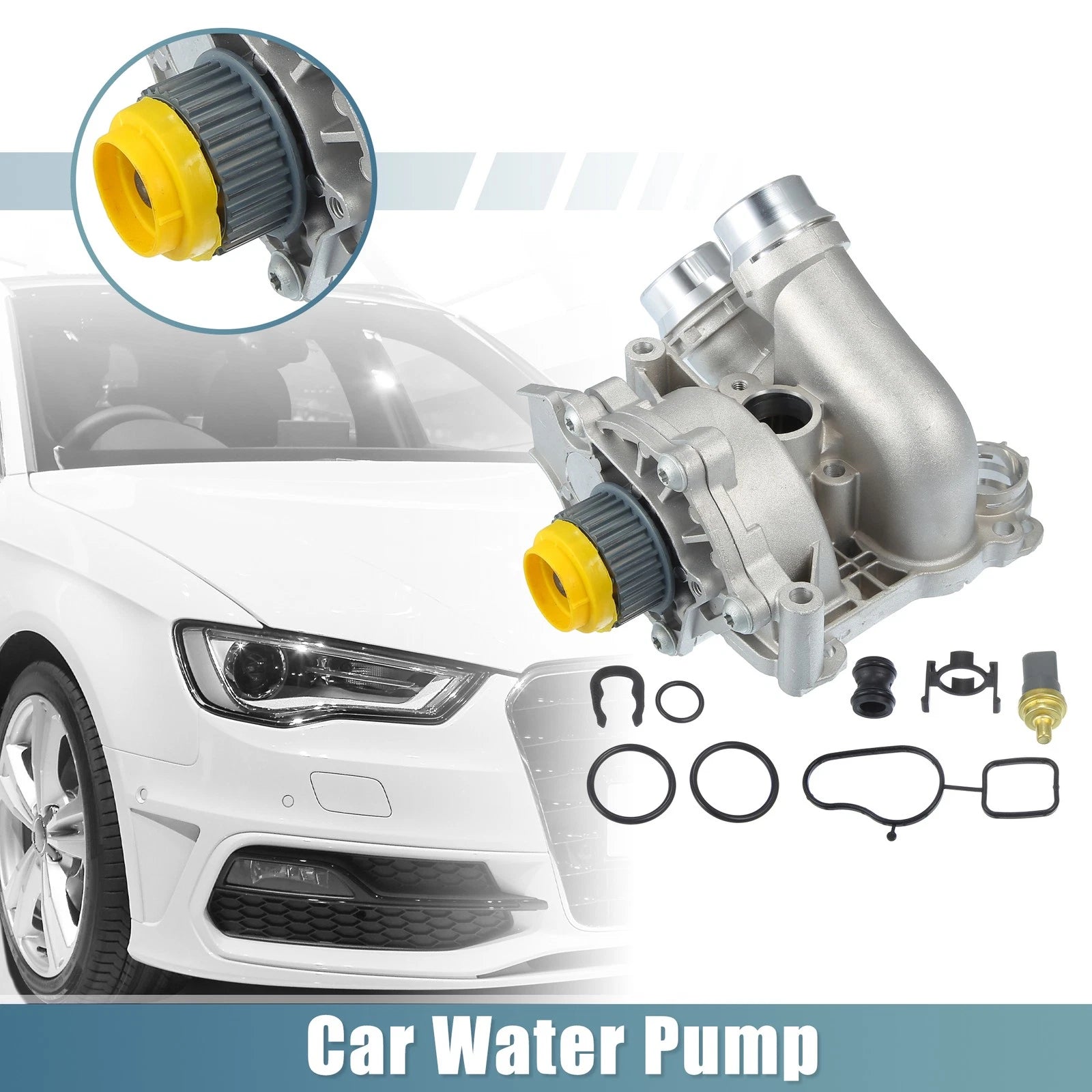 Car Water Pump for Audi A3 A4 A5 A6 (2006–2016) 06H121026CF 06H121026BA