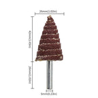 Grinding Head Sandpaper for Wood Plastic Metal Polishing (6mm Shank)