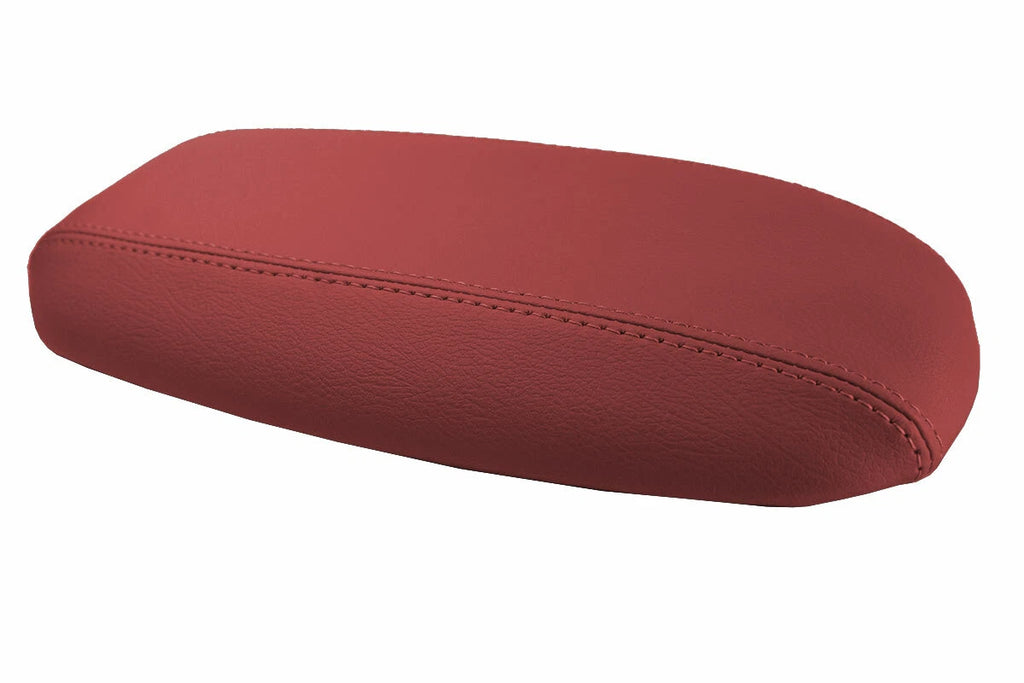 Leather Console Lid Armrest Cover for Ford Mustang (1994–2004) Red