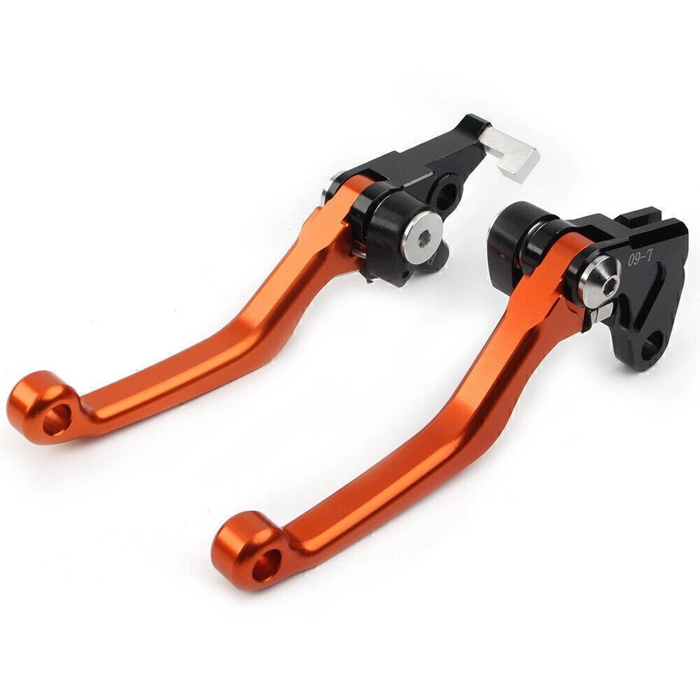 CNC Pivot Clutch Brake Levers for Kawasaki KLX250 D-TRACKER (1993–1997) Orange