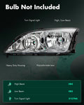 2X Headlight Assembly for Ford Focus (2005–2007) - Chrome