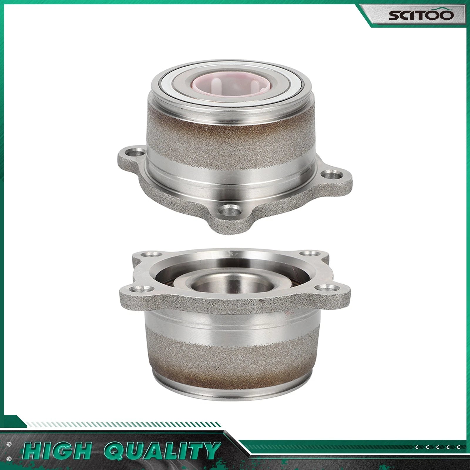 2X Rear Wheel Bearing Hub Assembly for Nissan Xterra (2005–2015) 4 Lugs