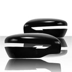 Set of 2 Top Half Mirror Covers for 2017-2019 Nissan Pathfinder - Chrome