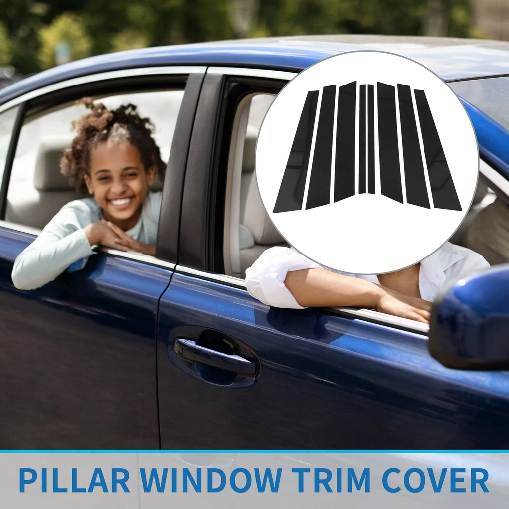 8 Pcs Door Pillar Window Trim for BMW X5 (1999-2006)