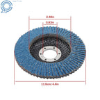 20 Pcs Zirconium Flap Wheels for Angle Grinder 5 Inch 40 Grit Type 29