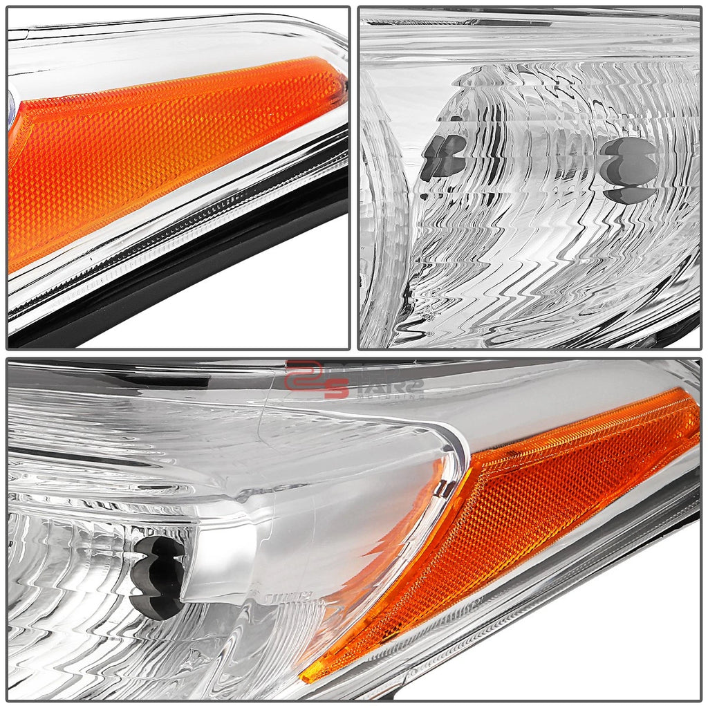 Chrome Housing Amber Corner Projector Headlight for Toyota Highlander (2011–2013)