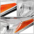 Chrome Housing Amber Corner Projector Headlight for Toyota Highlander (2011–2013)