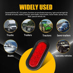 2Pcs Red LED Trailer Truck Stop/Turn/Tail Brake Lights for Truck