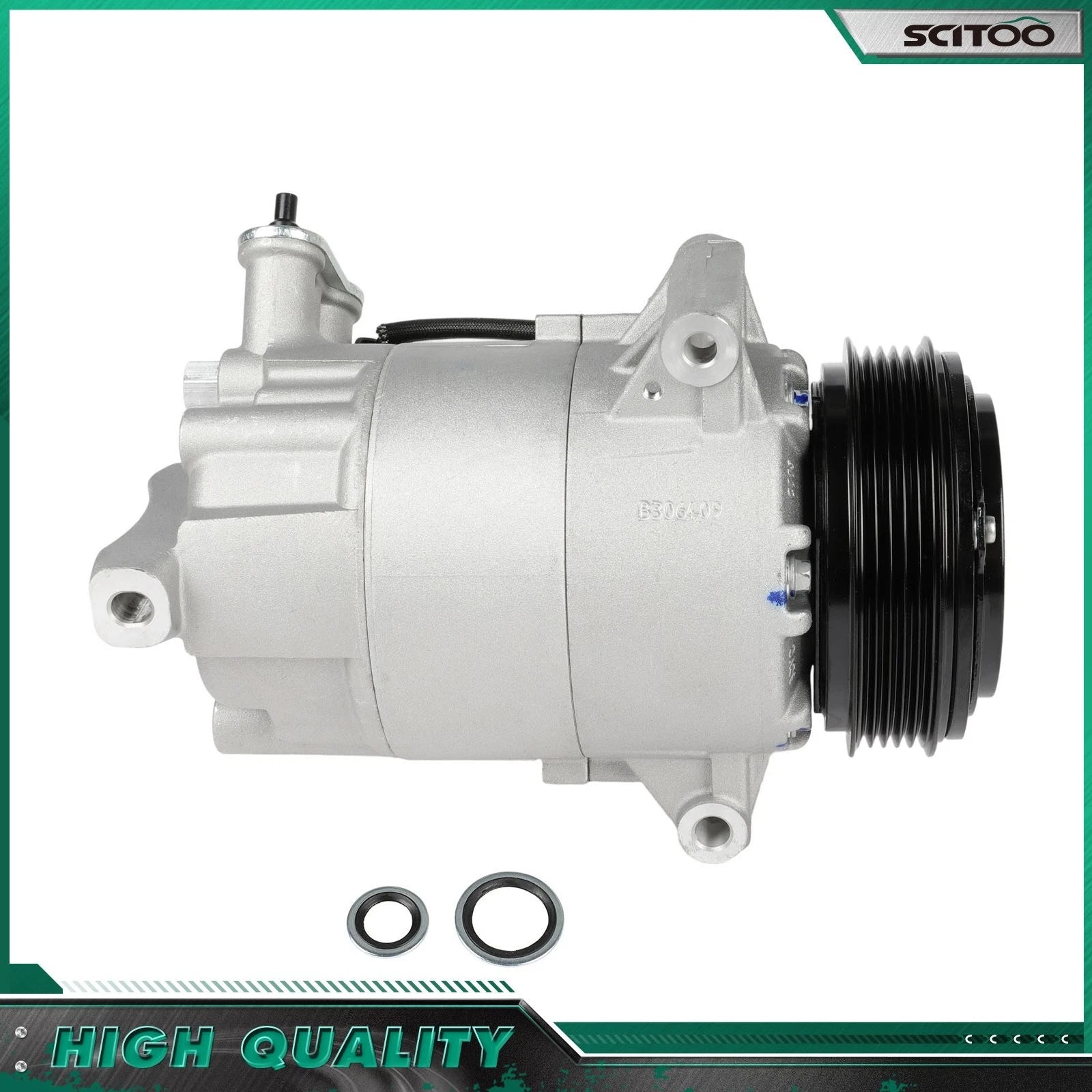 A/C Compressor with Clutch for Buick Verano (2012–2017) 2.0L 2.4L Turbo