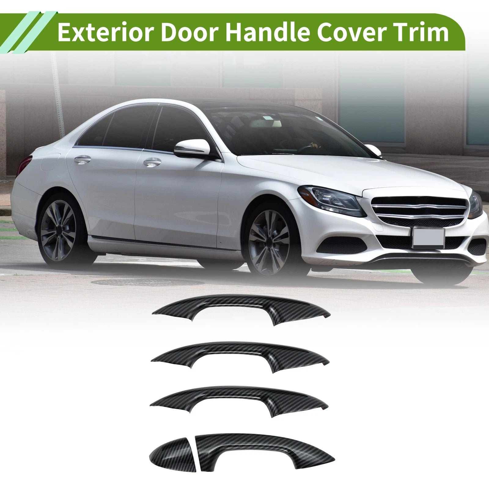 Exterior Door Handle Cover Trim for Mercedes-Benz C Class W205 (2015–2021)