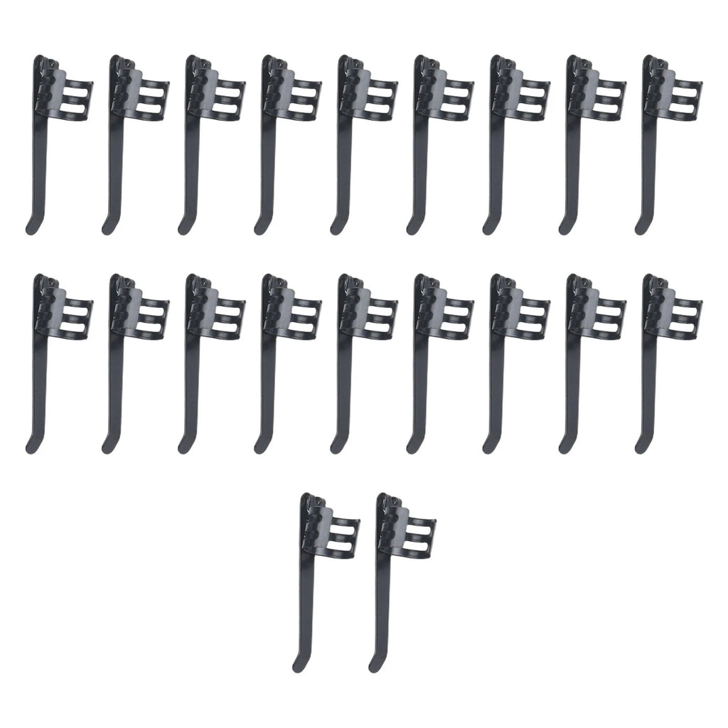 20 Pack Flashlight Clips for Pens and Lights - Rust Resistant Steel
