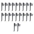 20 Pack Flashlight Clips for Pens and Lights - Rust Resistant Steel