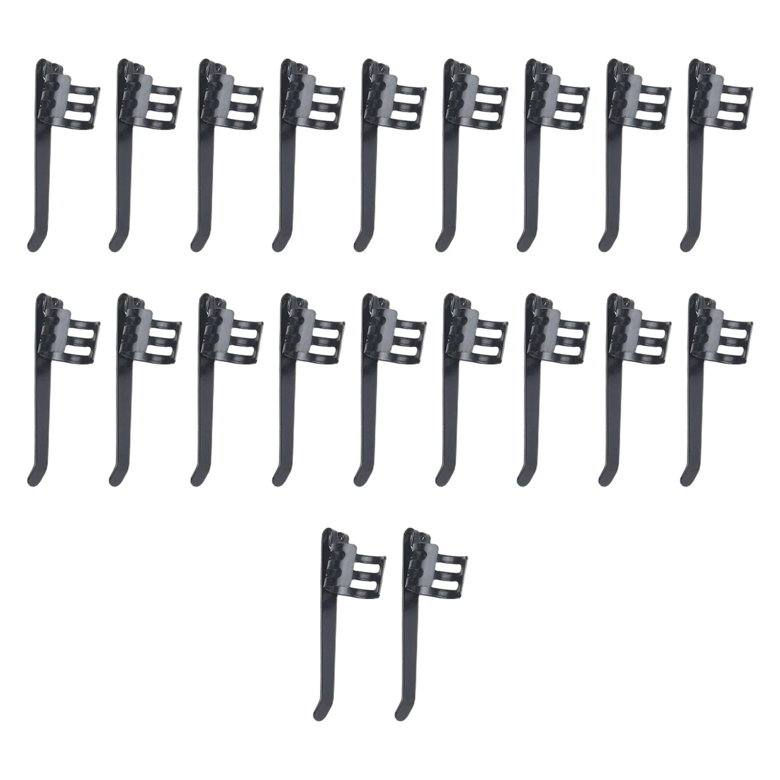 20 Pack Flashlight Clips for Pens and Lights - Rust Resistant Steel