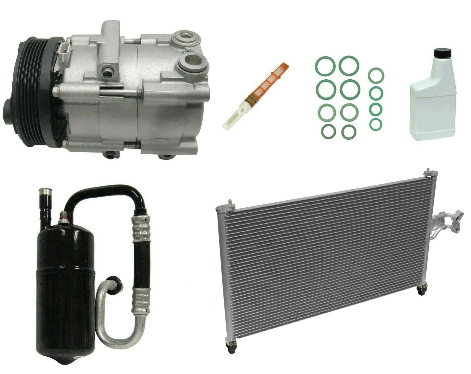 AC Compressor Kit with Condenser for Toyota HiAce (2005–2017)