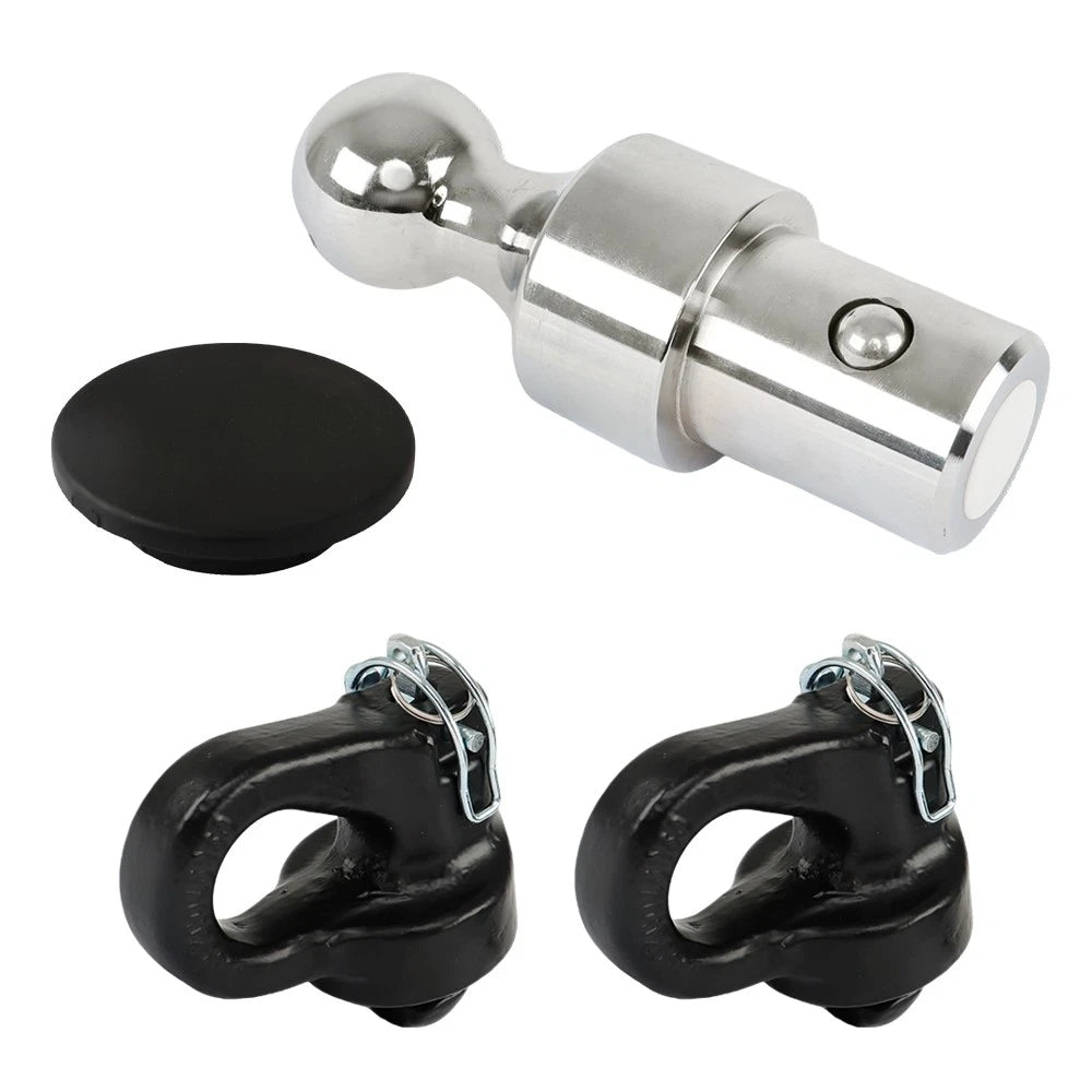 Gooseneck Ball & Safety Chain Anchor Kit for Puck System (2-5/16")