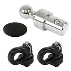 Gooseneck Ball & Safety Chain Anchor Kit for Puck System (2-5/16")