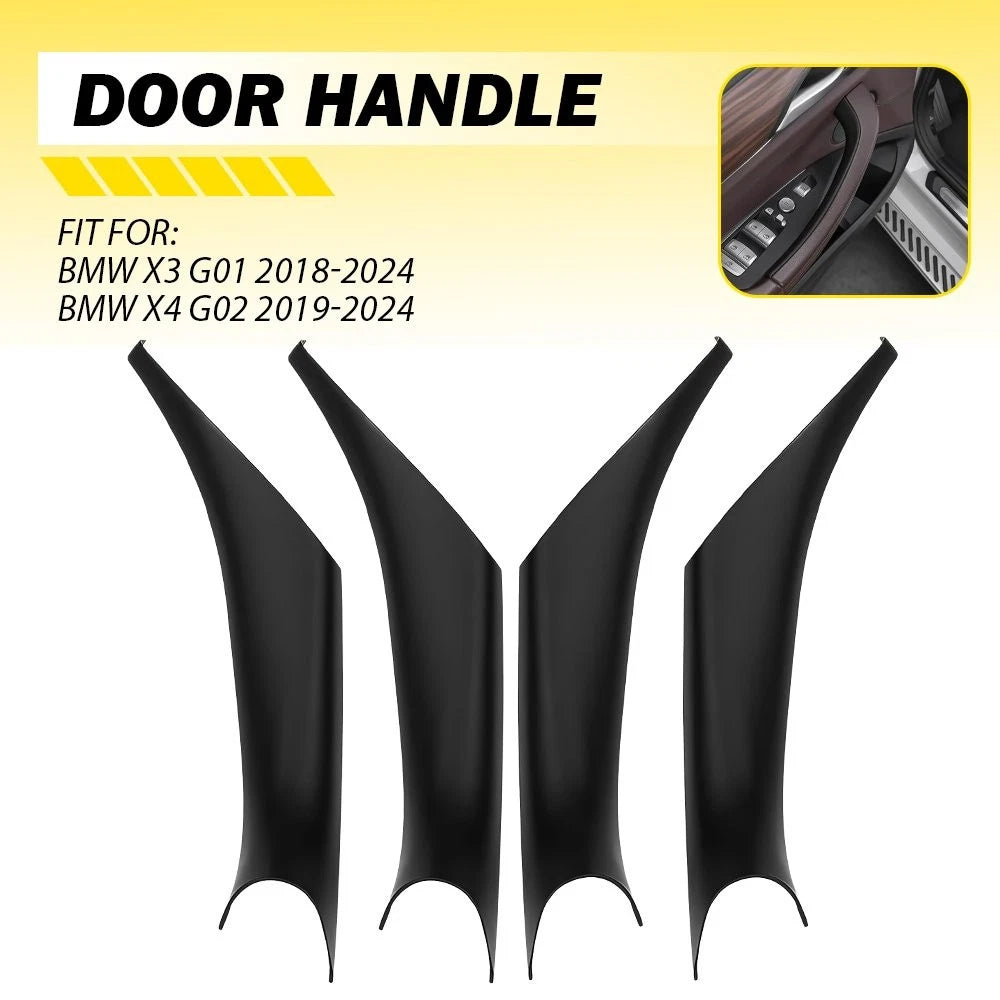 Set of 4 Inner Handle Door Trim Covers for BMW X3 G01 X4 G02 (2018–2024)