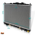 Aluminum Core Radiator for Mitsubishi Galant (1999–2002) DPI-2300