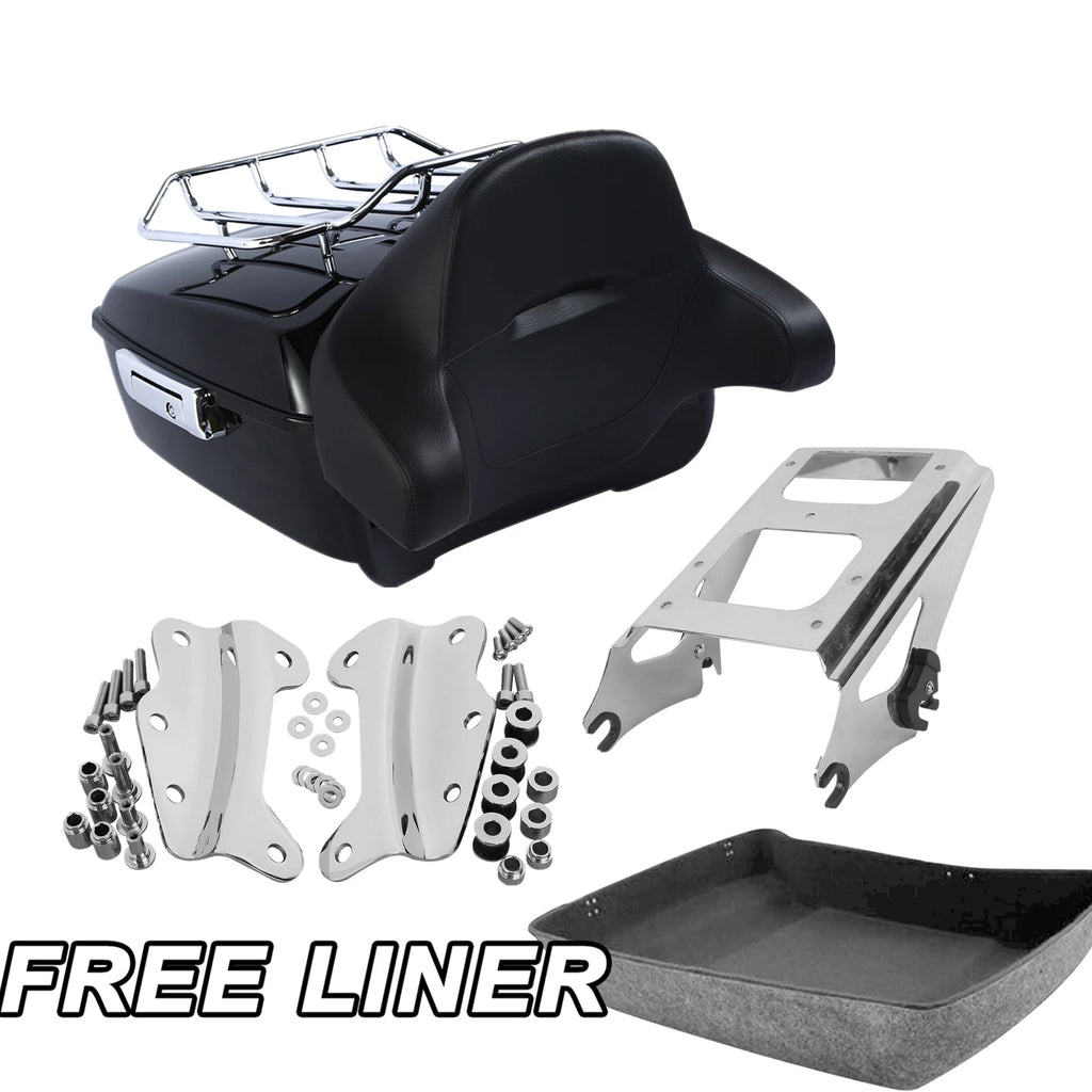 Trunk Pad Rack Mount Docking Kit for Harley Touring Road Glide (2009–2013)