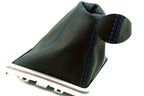 Manual Boot Leather Synthetic for Dodge Challenger (2008–2014) Blue Stitch