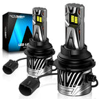 2X 9007 HB5 LED Headlight Bulbs for NOVSIGHT (6500K, 30000LM)