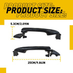 Exterior Door Sliding Handle Pair for - Primed Black