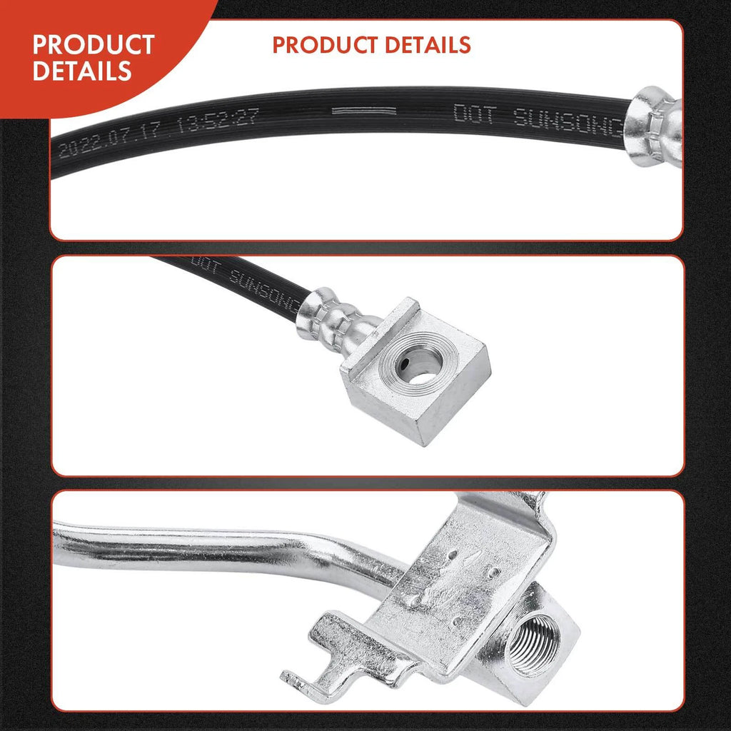 Rear Left Brake Hydraulic Hose for Ford Thunderbird, Lincoln LS (2002)