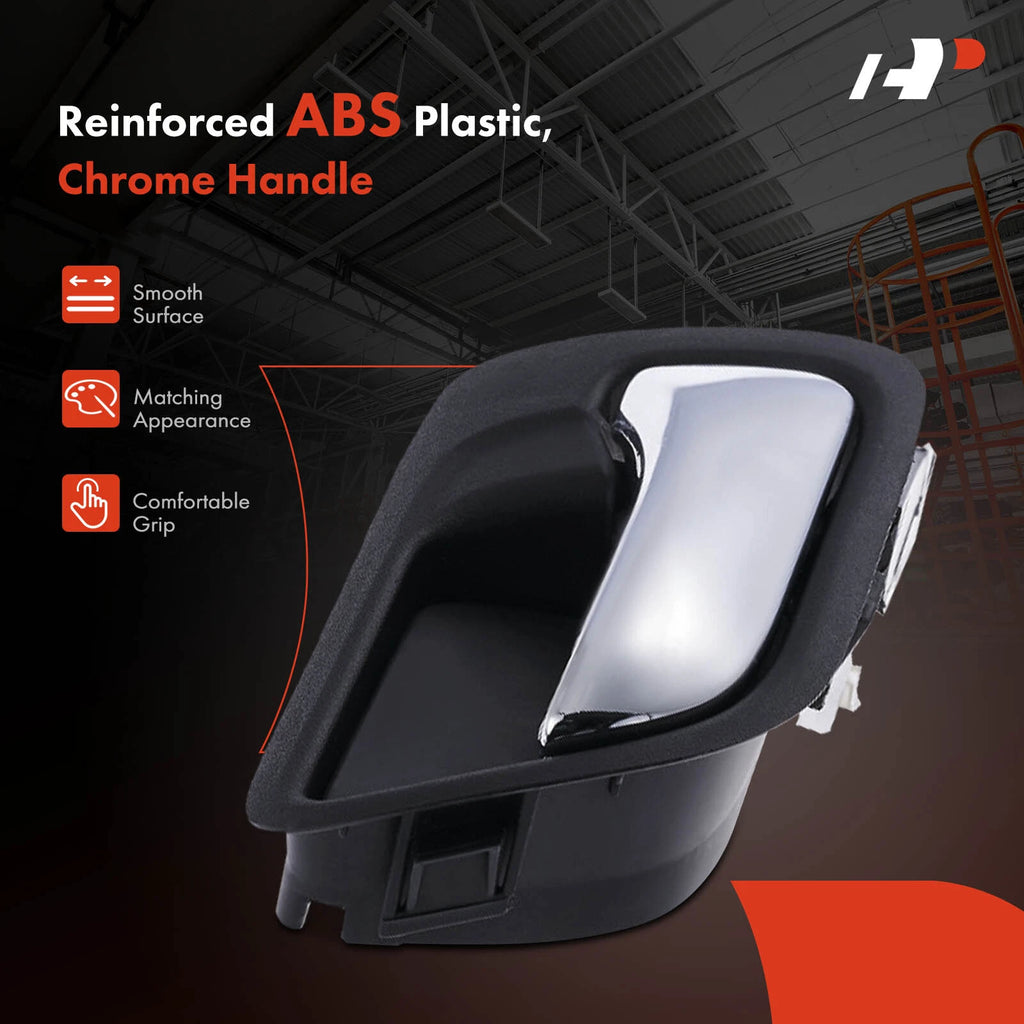Front Right Interior Door Handle for Honda Accord (2003-2007) Black Chrome