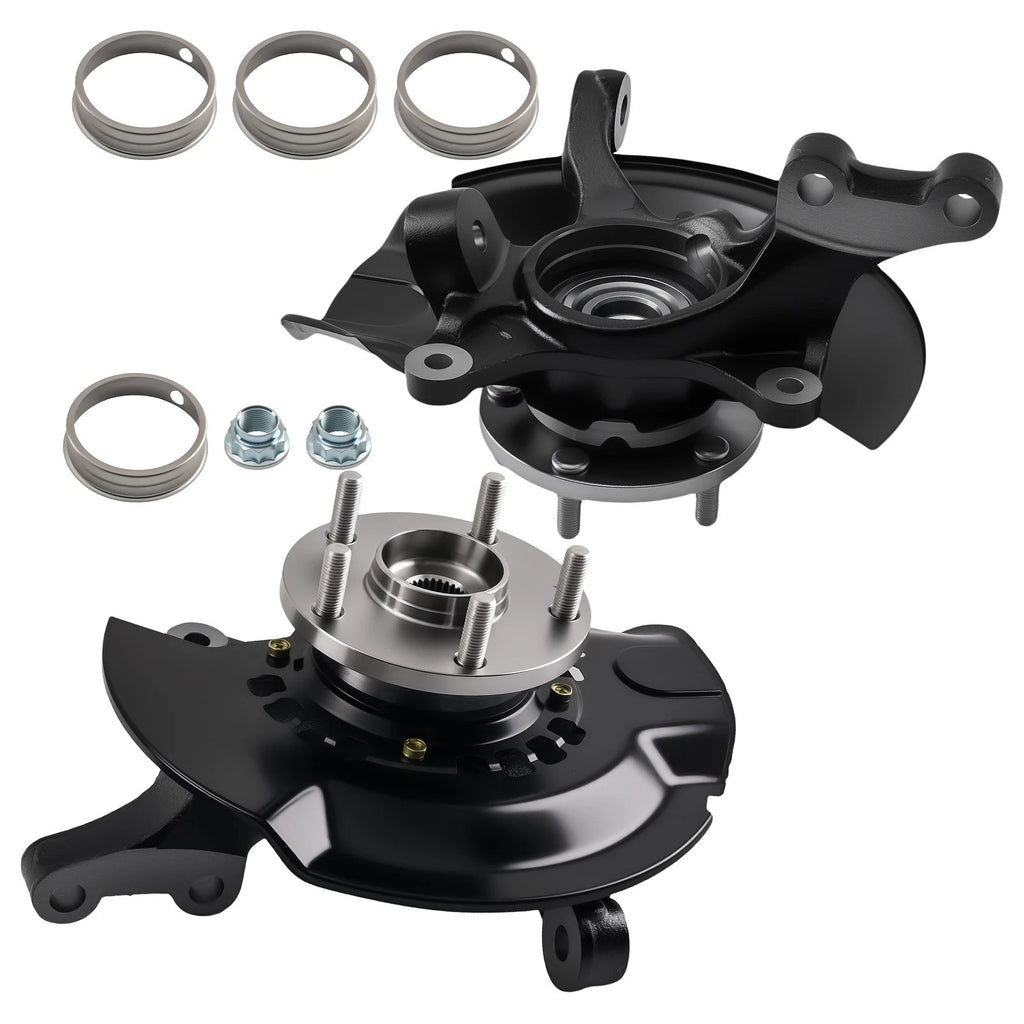 Set of 2 Front Wheel Hub Bearing Knuckles for Toyota Camry (2004–2006) 698398 698399