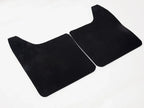 Front Mud Flaps Splash Guards for Holden TF Rodeo Isuzu 88-97 (Black Rubber)