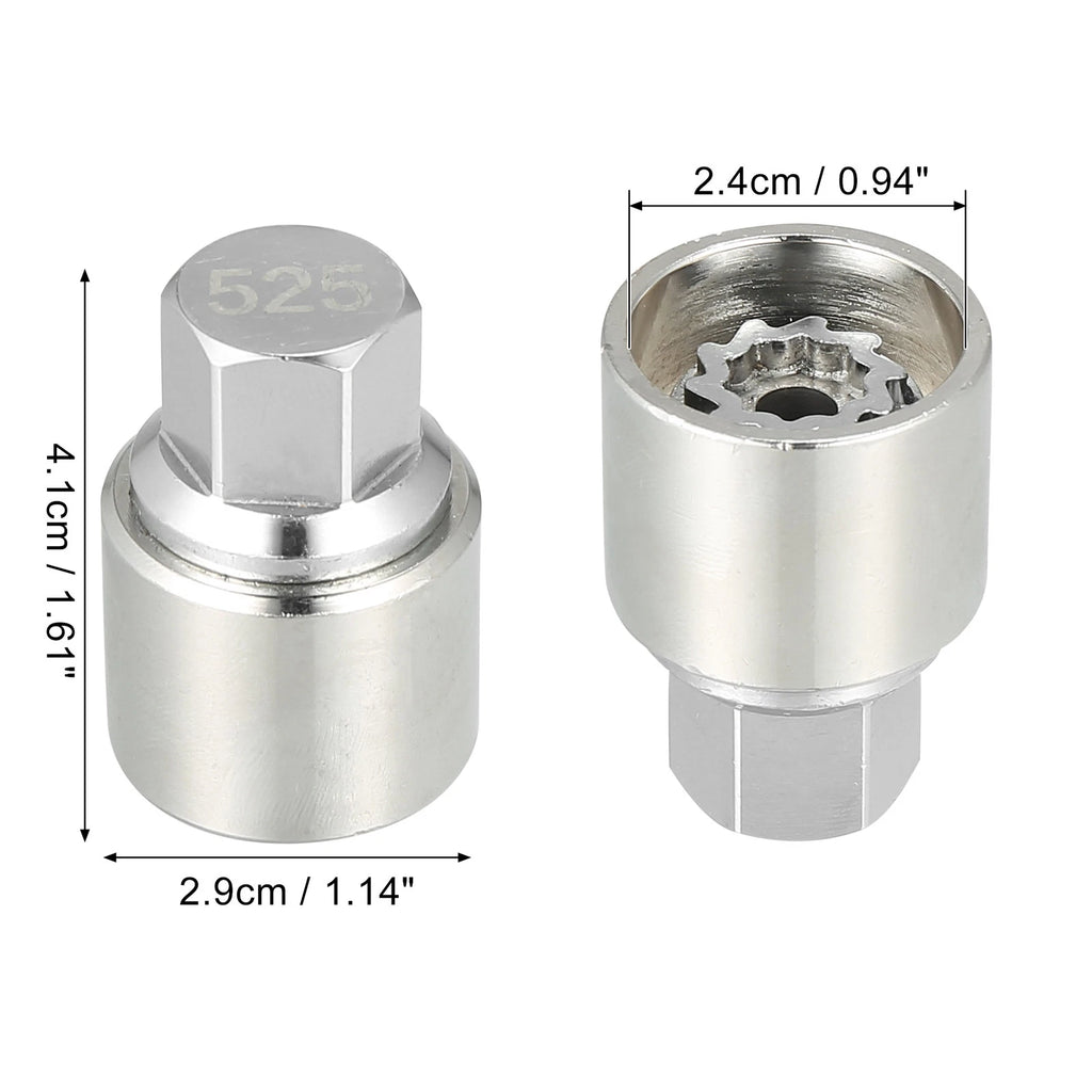 525 Wheel Lock Lug Nut Anti Theft Screw Removal Key for Volkswagen Scirocco (2009–2017)