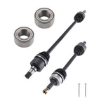 Set of 2 CV Axle Shafts & Bearing Kit for Hyundai Sonata 2.4L (2011–2014)