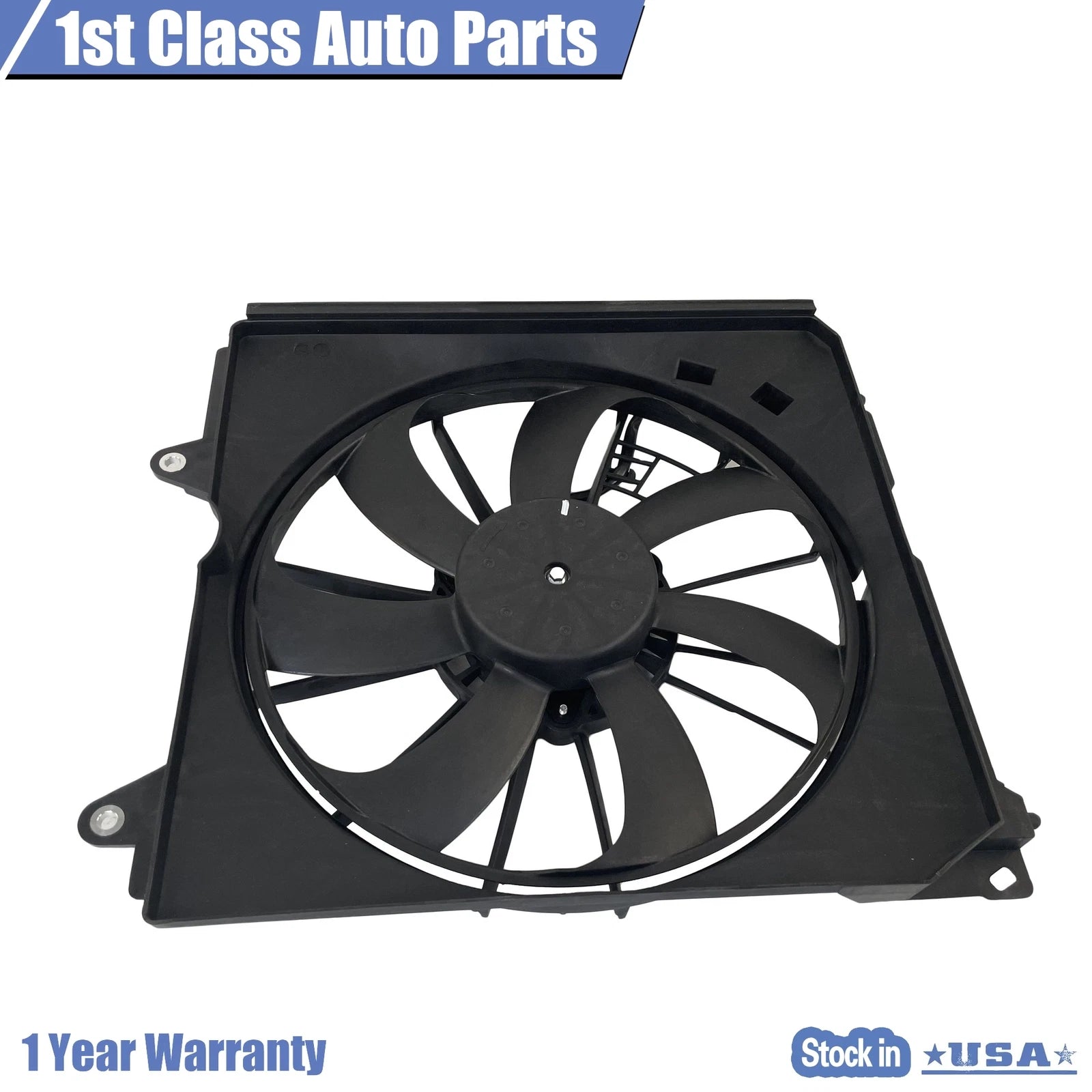 Left Auxiliary Radiator Cooling Fan Assembly for Acura TLX (2015-2020)