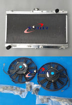 Alu Radiator + Fan for Mazda Miata MX5 MK2 1.6L 1.8L (1999-2005)