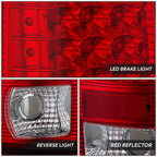 Set of 2 Full LED Tail Brake Light Lamps for Ford F250 F150 (1999–2007)