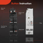 Front Left Power Master Window Switch for Toyota RAV4 (1998-2000)