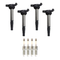 Set of 4 Ignition Coils & NGK Iridium Spark Plugs for CT200h (2011–2017)
